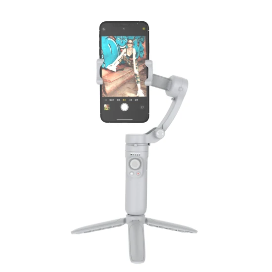 Stabilizzatore cardanico pieghevole a 3 assi, stabilizzatore cardanico palmare portatile per iPhone, per smartphone Xiaomi, action camera, Tiktop, Vlog o Live